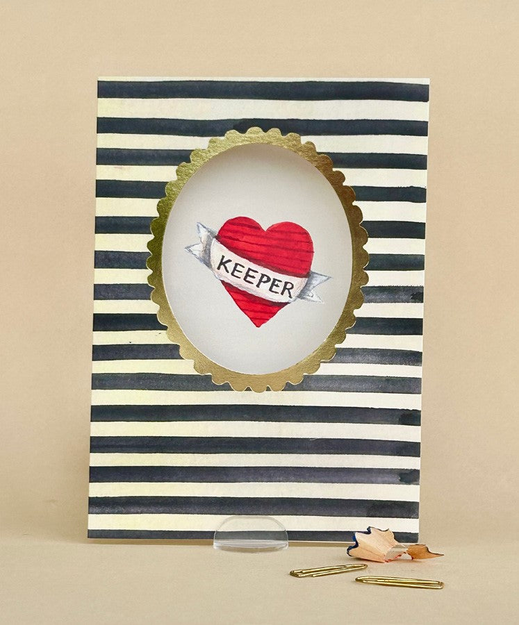 FP3613-Poet and Painter-Keeper-Card-Framed