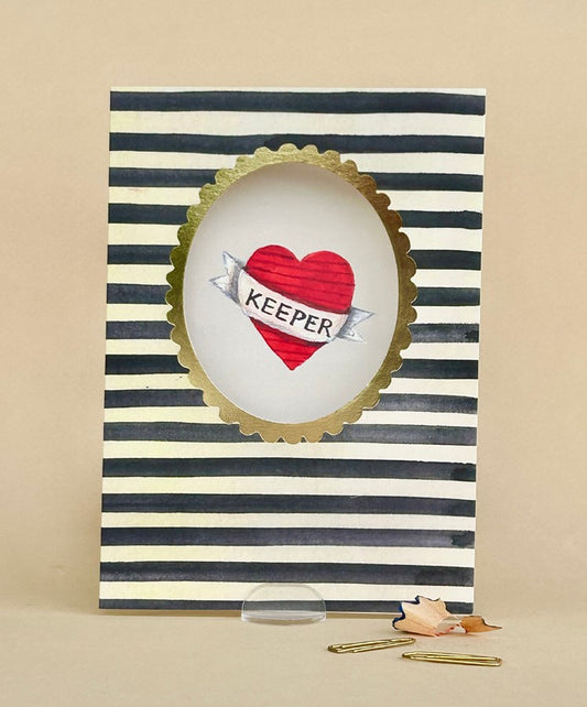 FP3613-Poet and Painter-Keeper-Card-Framed