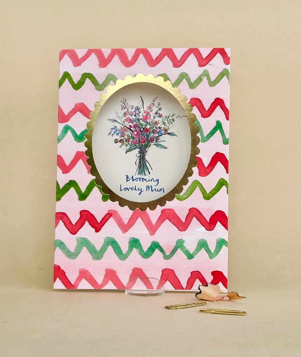 FP3614-Poet and Painter-Blooming Lovely Mum-Card-Framed