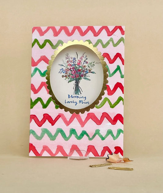 FP3614-Poet and Painter-Blooming Lovely Mum-Card-Framed