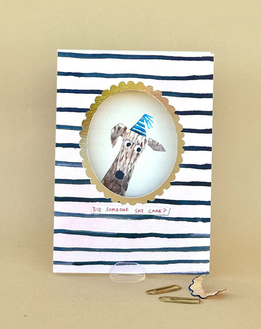 FP3616-Poet and Painter-Did Someone Say Cake-Card-Framed