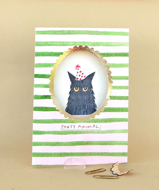 FP3617-Poet and Painter-Party Animal-Card-Framed