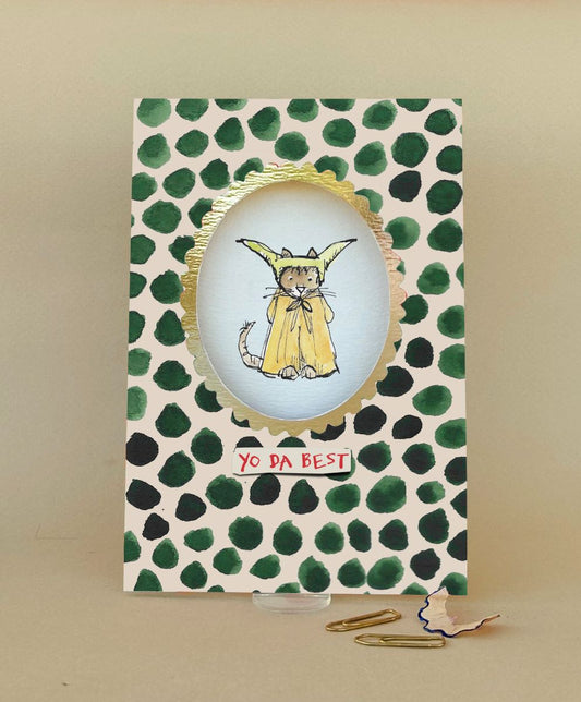 FP3634-Poet and Painter-Yoda-Card-Framed