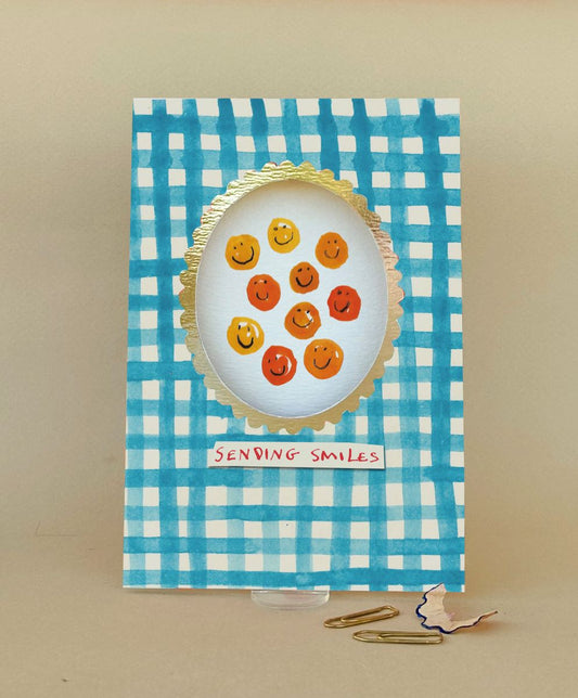 FP3636-Poet and Painter-Sending Smiles-Card-Framed