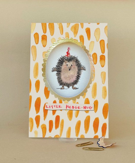FP3638-Poet and Painter-Hedgehug-Card-Framed