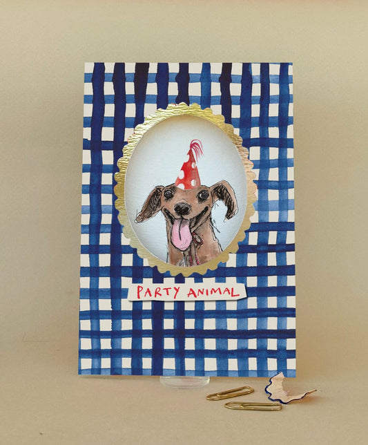 FP3639-Poet and Painter-Party Animal-Card-Framed