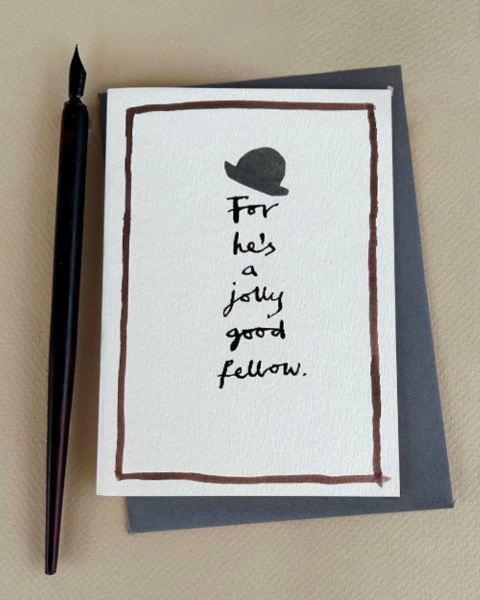 FP3656-Poet and Painter-Jolly Good Fellow-Card-Scrawly