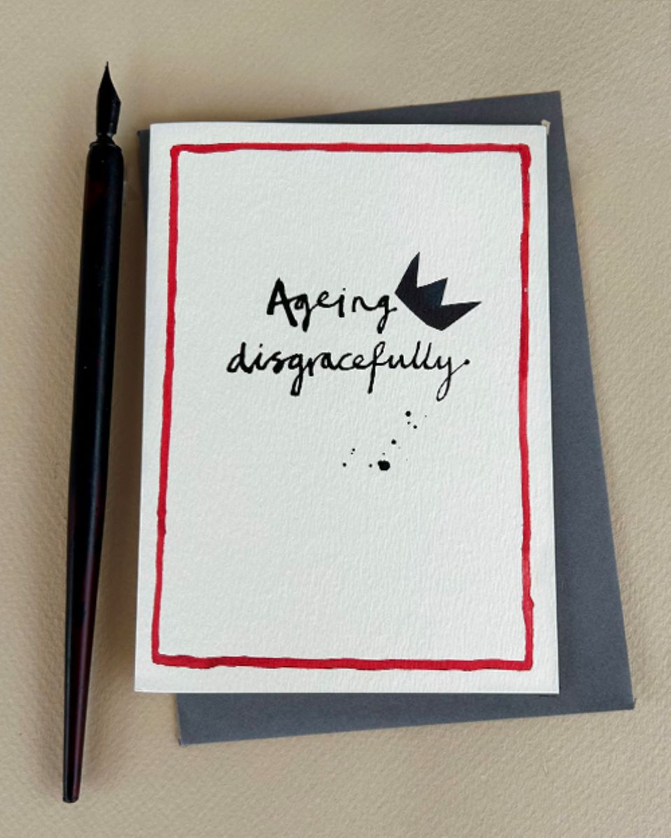 FP3658-Poet and Painter-Ageing Disgracefully-Card-Scrawly