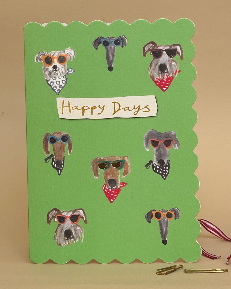 FP3707-Poet and Painter-Happy Days Dogs-Card-Edgy