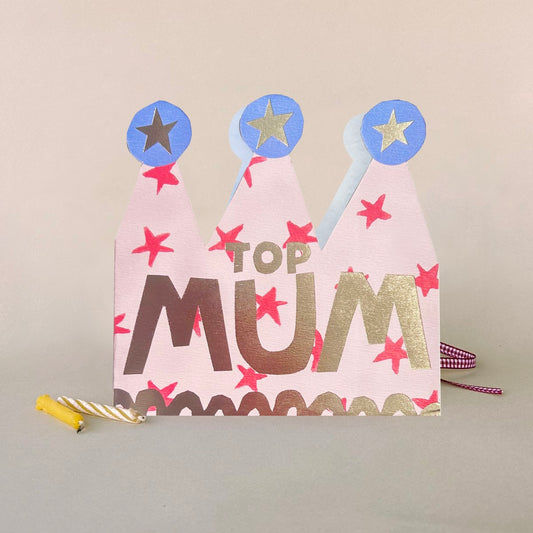 FP3731-Poet and Painter-Top Mum-Card-Crowned