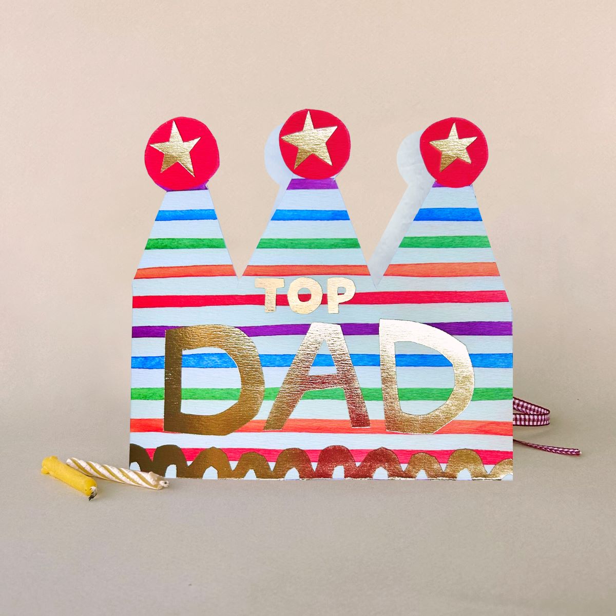 FP3732-Poet and Painter-Dad Crown -Card-Crowned