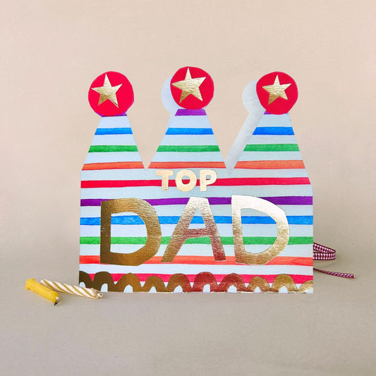 FP3732-Poet and Painter-Dad Crown -Card-Crowned