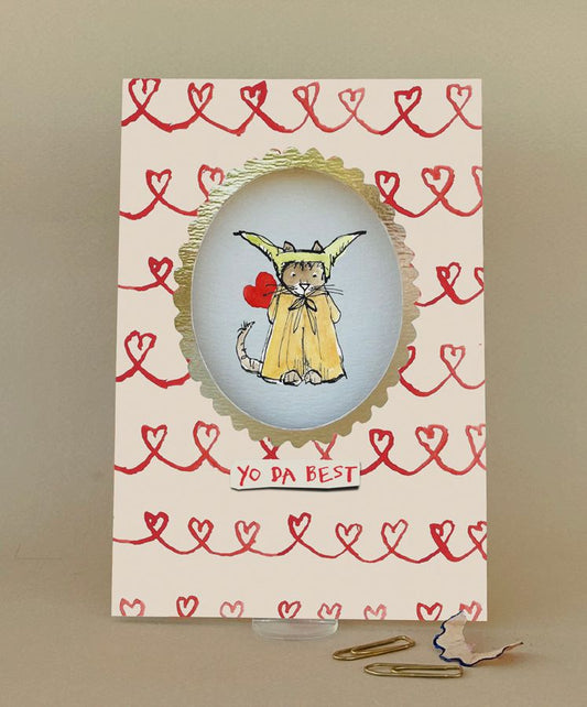 FP3744-Poet and Painter-Yoda Best Valentine-Card-Framed
