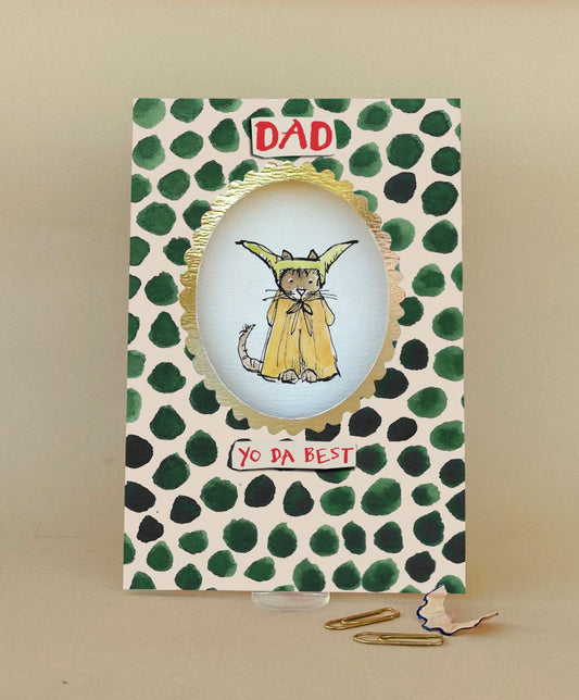 FP3751-Poet and Painter-Dad Yoda Best -Card-Framed