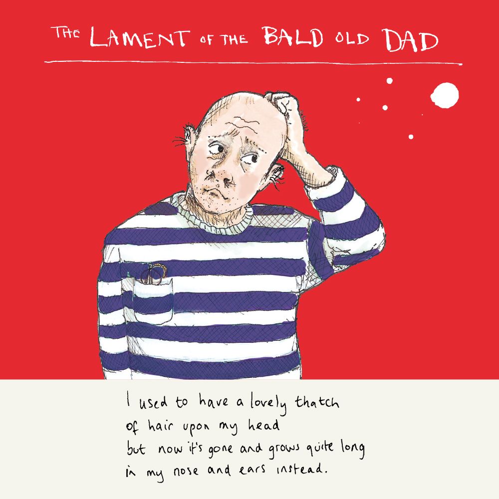 FP693-Poet and Painter-Lament Of The Bald Old Dad-Card-Motley