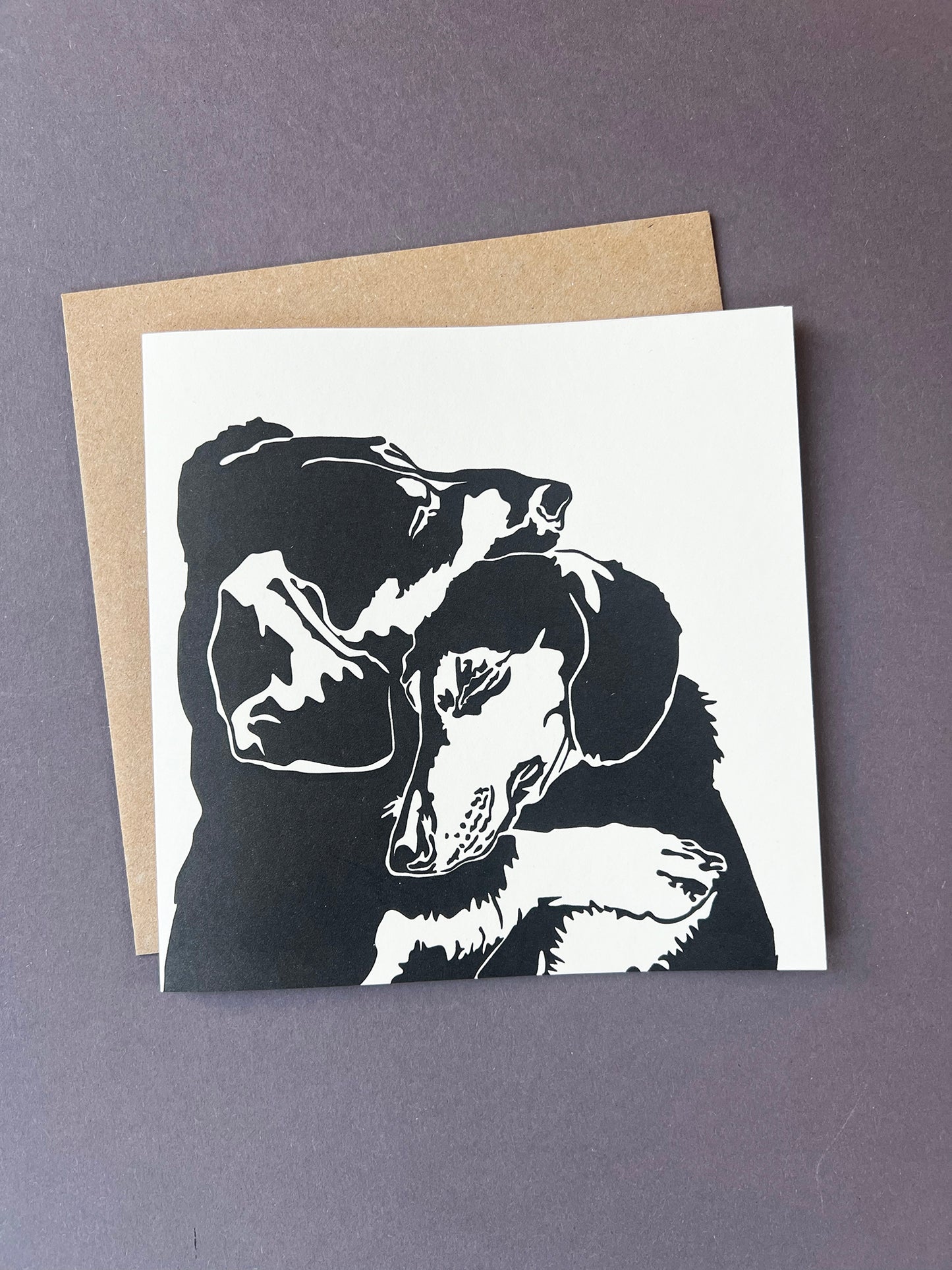 FFPI309-Penguin Ink-Dash Cuddle-Card-Flora & Fauna