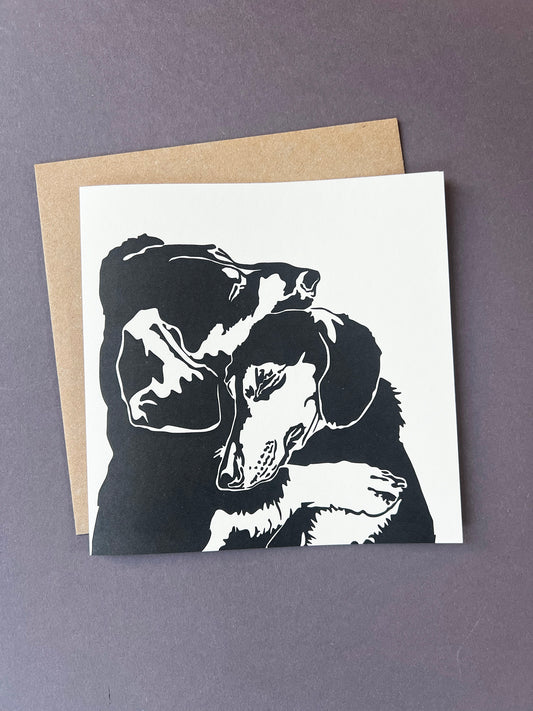 FFPI309-Penguin Ink-Dash Cuddle-Card-Flora & Fauna