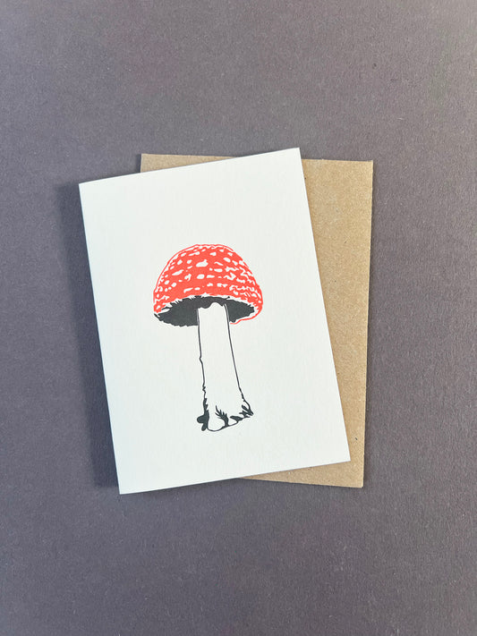 PI448-Penguin Ink-Red Agaric-Mini Card-Little Notes