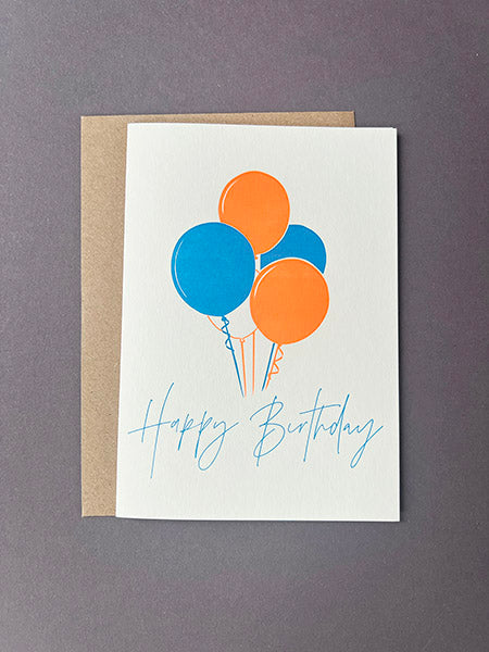PI862-Penguin Ink-Birthday Balloons-Card-Celebration Notes