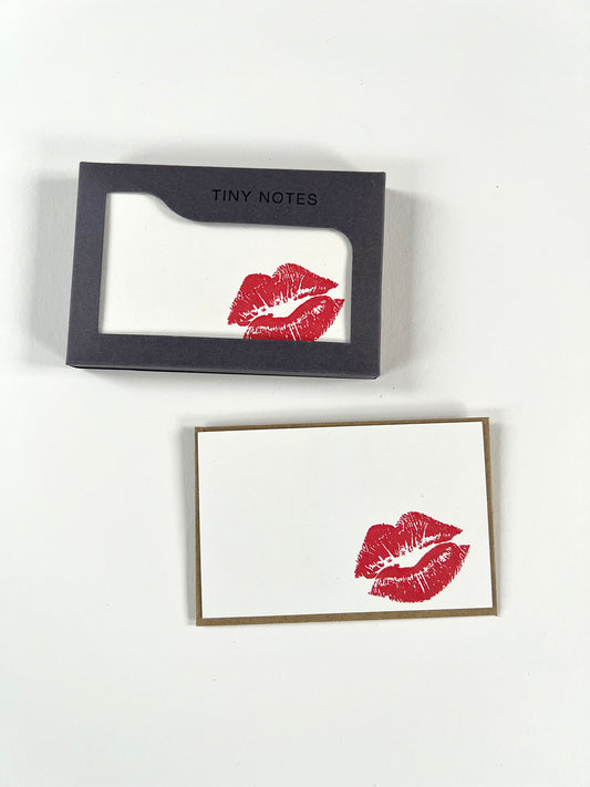 PITNB417-Penguin Ink-Kiss Tiny Note Boxed Set 10 Cards & Envelopes-Boxed Cards-Boxed Tiny Notes