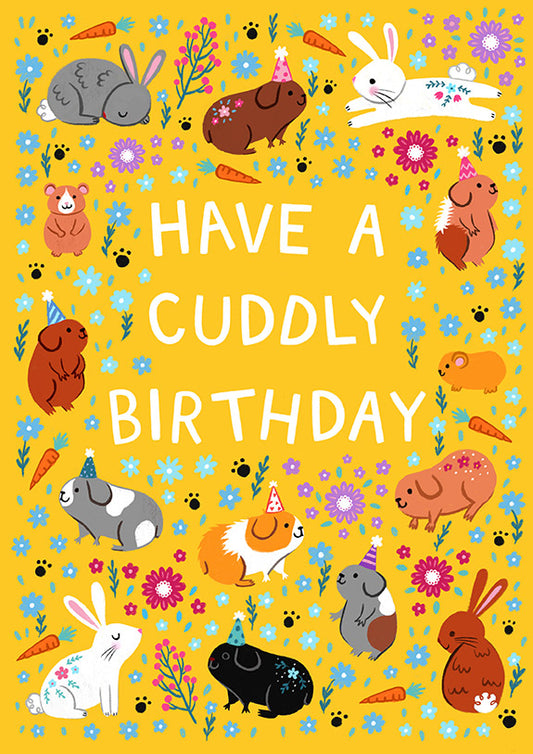 GRL010-Pear Tree Press-Cuddly Birthday-Card-Kids Birthday