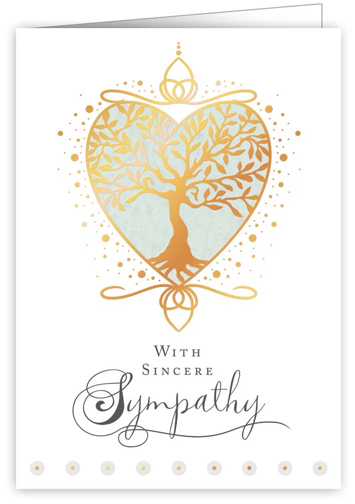 1074-Quire-Heart With Tree-Card-Ivory White