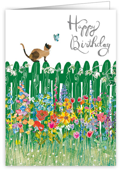 1884-Quire-Cat Flowers-Card-Lemon Lou