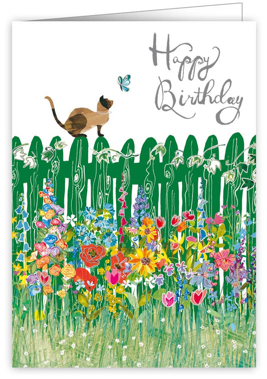 1884-Quire-Cat Flowers-Card-Lemon Lou