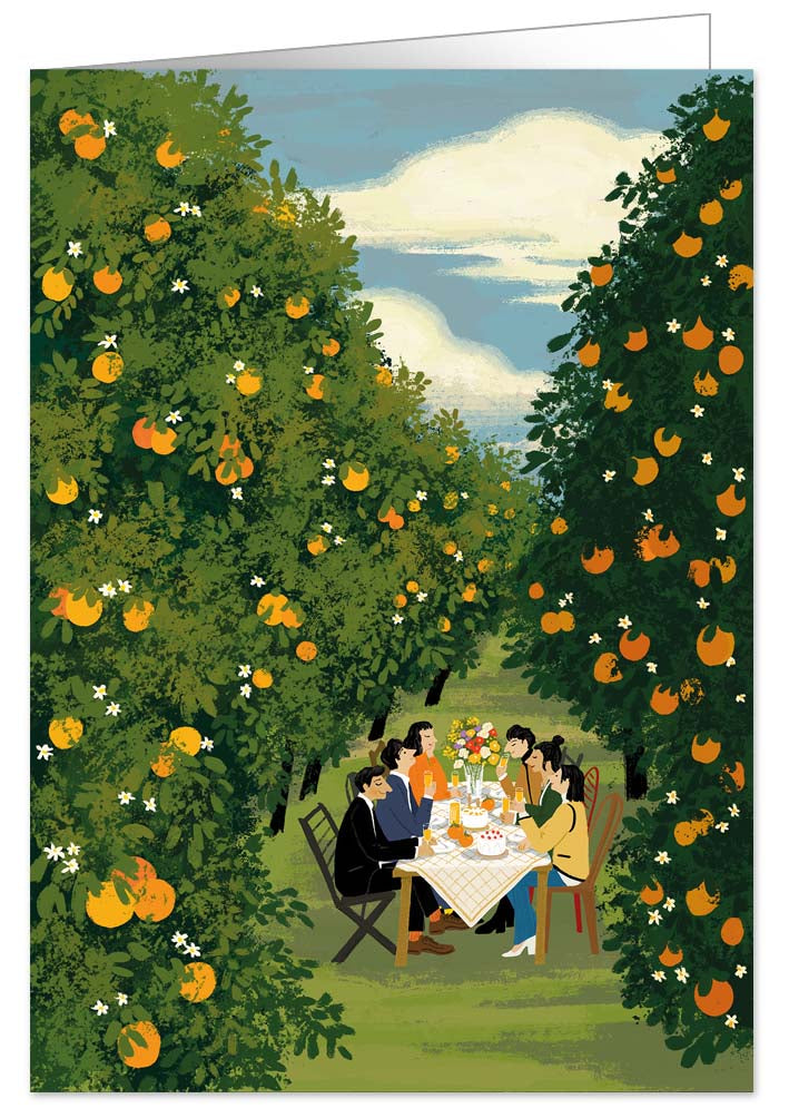 1983-Quire-Dinner Among Orange Trees-Card-Heartfelt