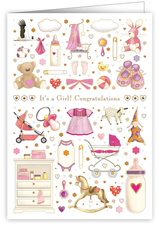 4032-Quire-Baby Girl-Card-Mac Classic