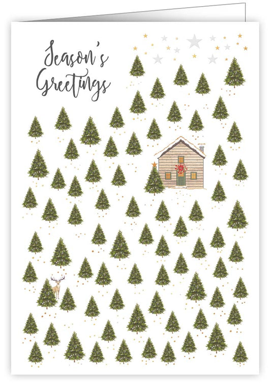 4782-Quire-Cabin In The Woods-Xmas Card-Mac Classic
