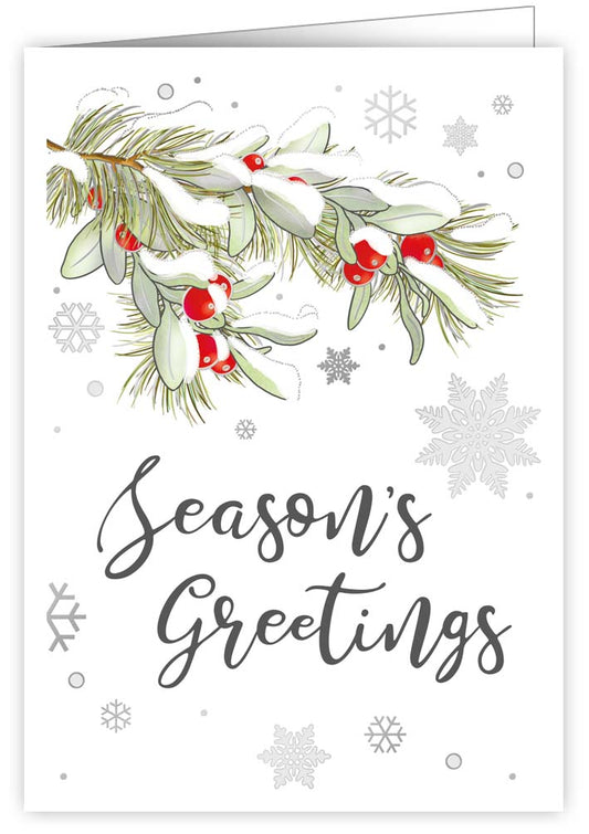 4783-Quire-Winter Berries With Snow-Xmas Card-Mac Classic