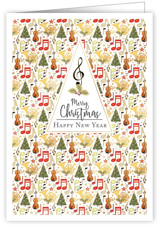 4787-Quire-Music Themed-Xmas Card-Mac Classic