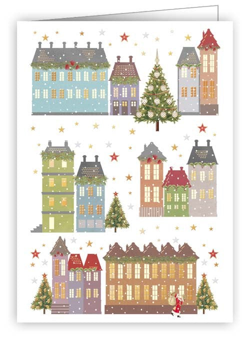 6926-Quire-Christmas Houses-Xmas Gift Tags-Mini Cards