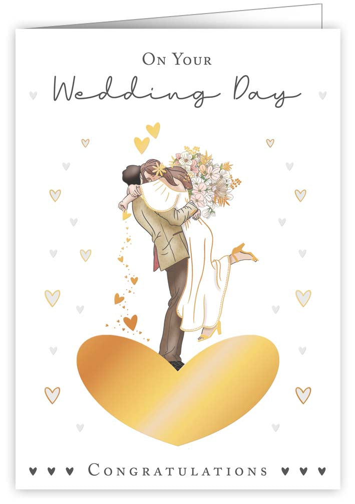 7242-Quire-Wedding Couple And Heart-Card-Mac Classic