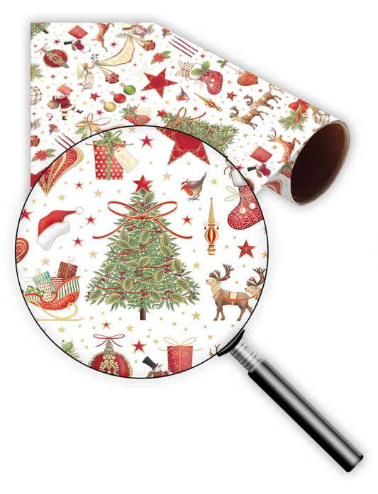 8669A-Quire-3M Roll Wrap Christmas Tree & Gifts-Xmas Wrap-