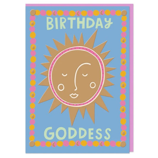 DYD001-Raspberry Blossom-Birthday Goddess Sun-Card-Daydream