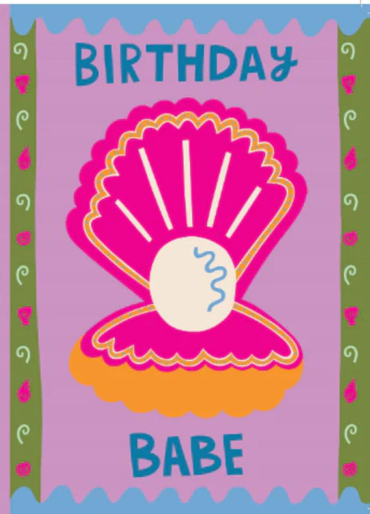 DYD002-Raspberry Blossom-Birthday Babe Shell-Card-Daydream
