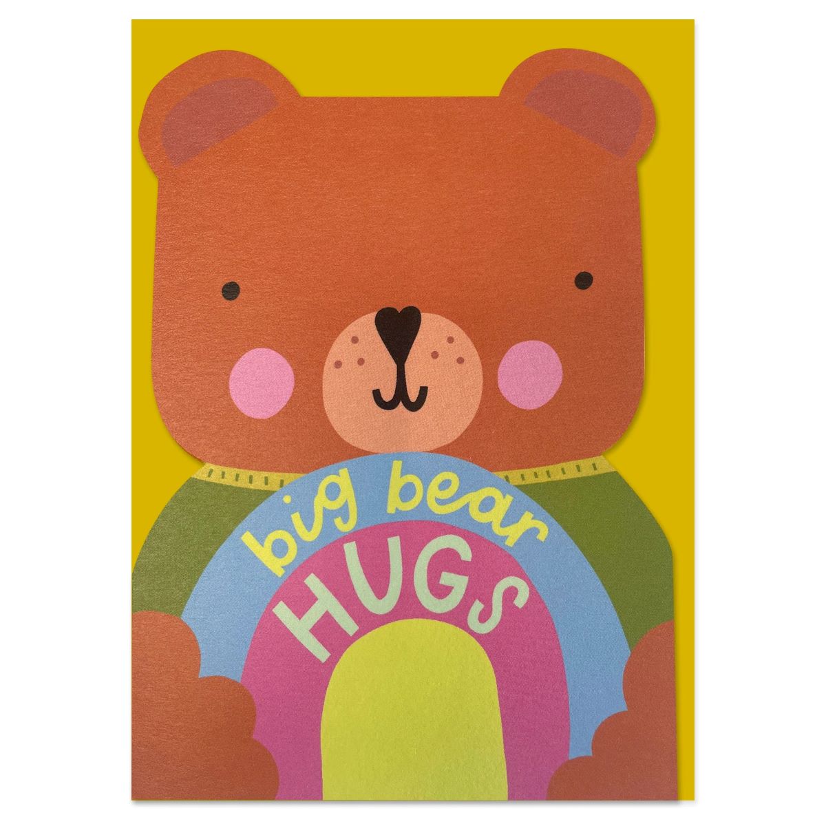 HEH001-Raspberry Blossom-Big Bear Hugs-Card-Healing Hugs