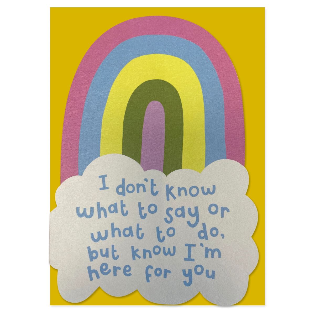 HEH007-Raspberry Blossom-I Don'T Know What To Say-Card-Healing Hugs