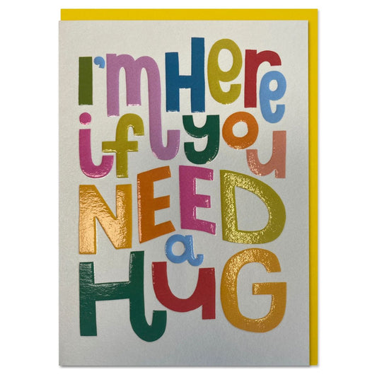 HEH008-Raspberry Blossom-I'M Here If You Need A Hug-Card-Healing Hugs