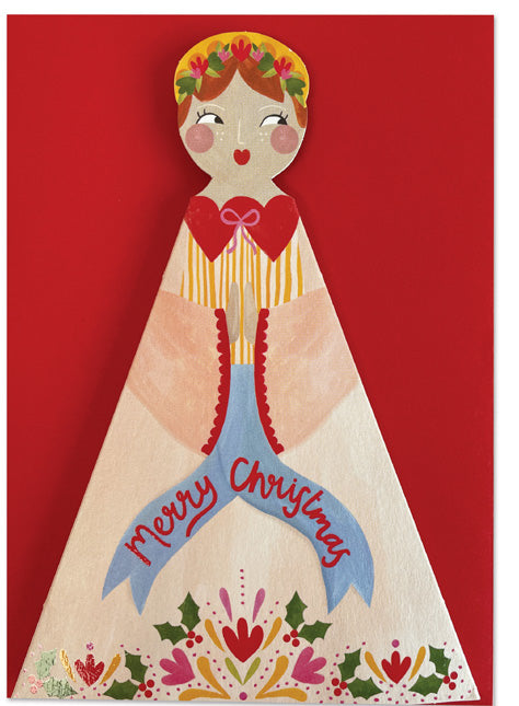 KEP001-Raspberry Blossom-3D Fold Out-Xmas Card-Keepsake