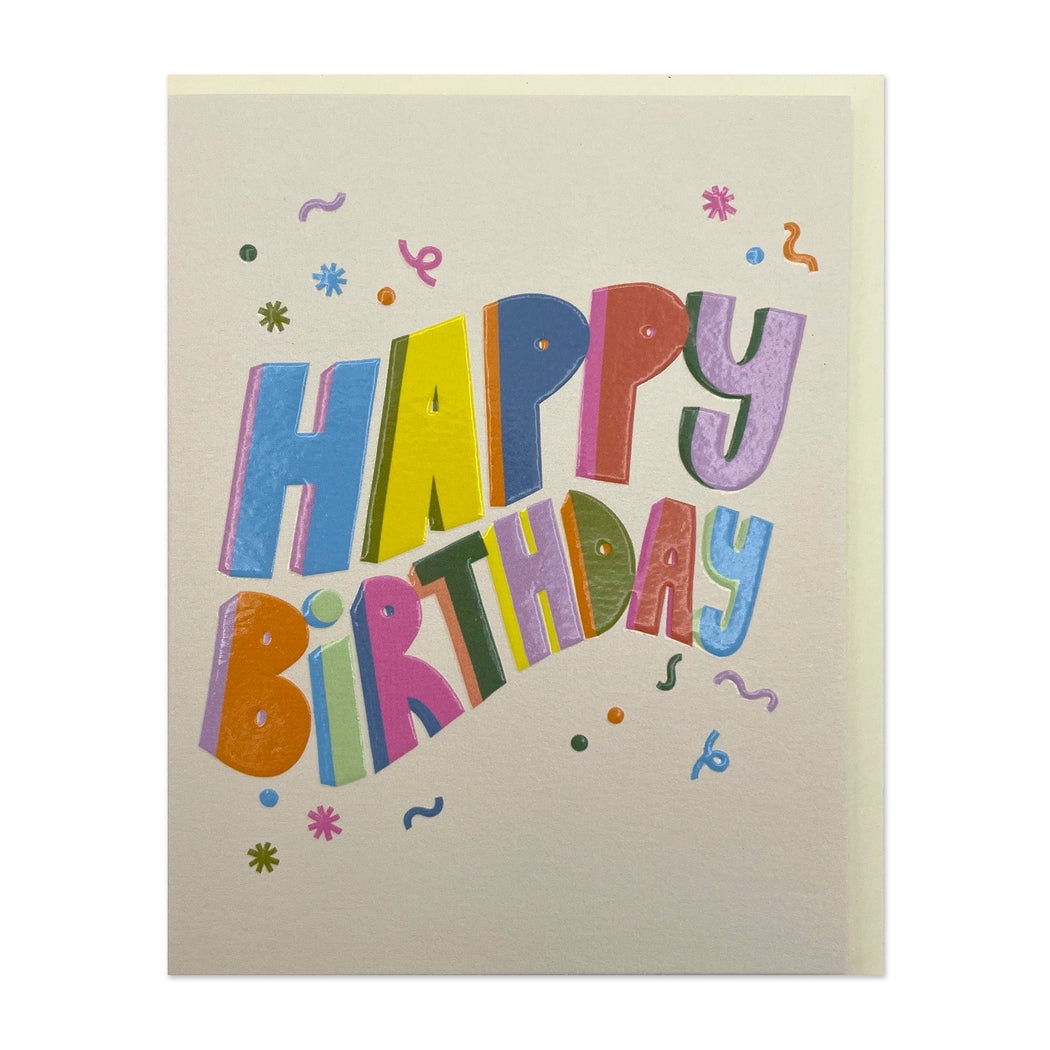 LIJ002-Raspberry Blossom-Mini Happy Birthday-Card-Little Joys