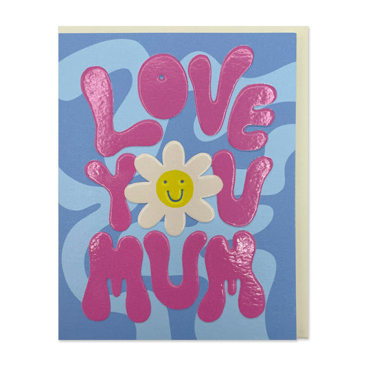 LIJ042-Raspberry Blossom-Love You Mum-Card-