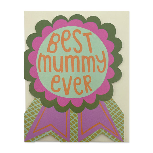 LIJ043-Raspberry Blossom-Best Mummy Ever-Card-