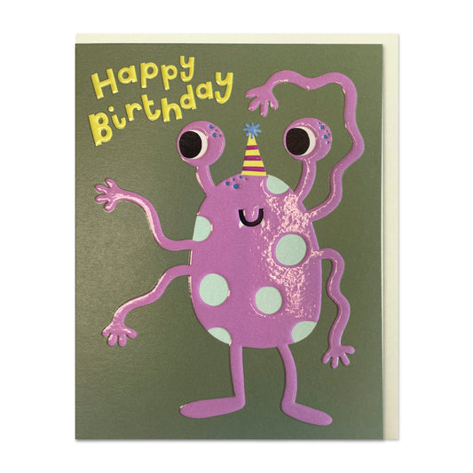 LIJ059-Raspberry Blossom-Happy Birthday Monster-Card-Little Joys