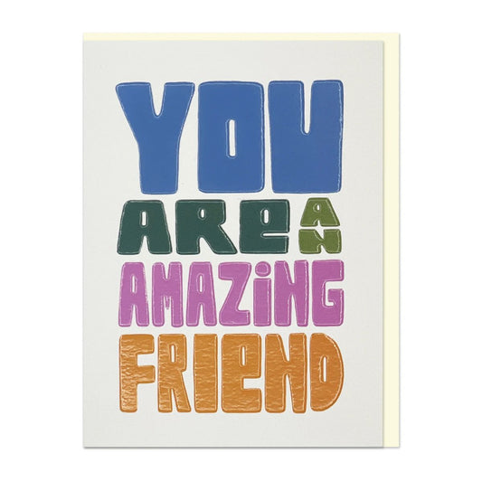 LIJ080-Raspberry Blossom-You Are An Amazing Friend-Card-Little Joys