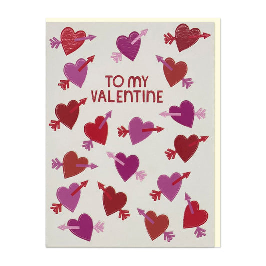 LIJ092-Raspberry Blossom-To My Valentine -Card-Little Joys