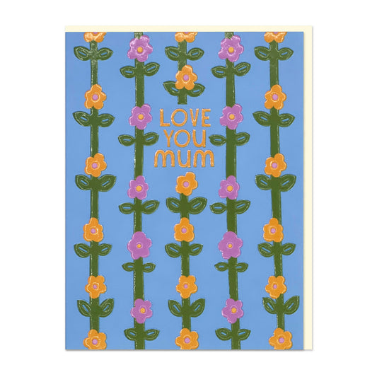 LIJ094-Raspberry Blossom-Love You Mum-Card-Little Joys