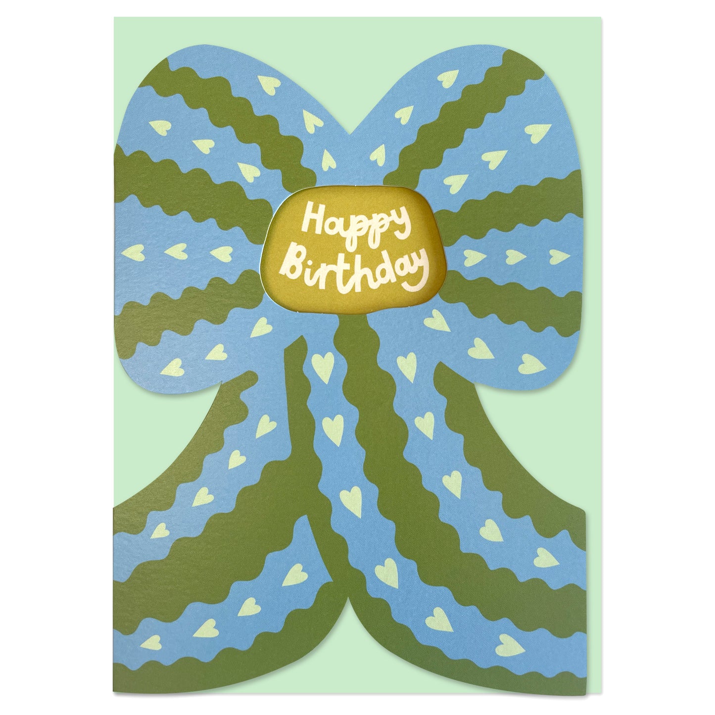 SWL006-Raspberry Blossom-Happy Birthday. Large Bow-Card-Sweet Life